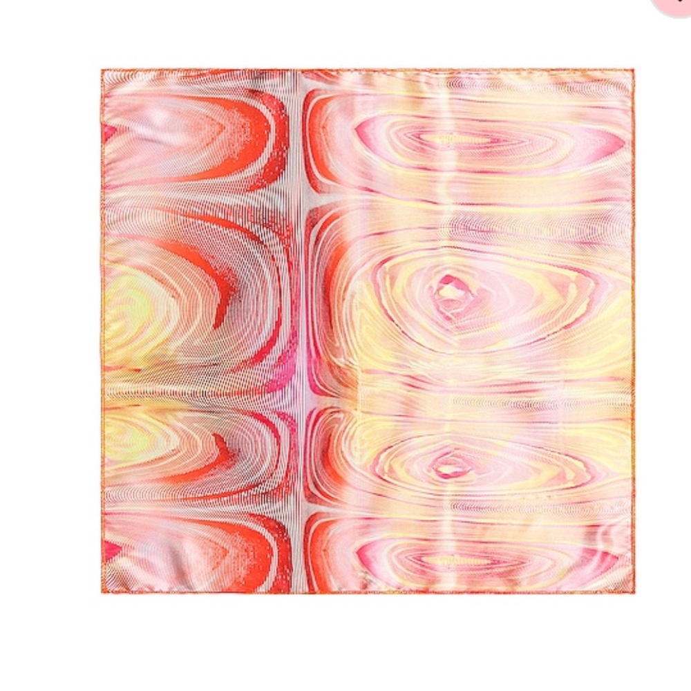 Frankie’s Bikinis Heidi Satin Scarf in Motion Plisse Artwork